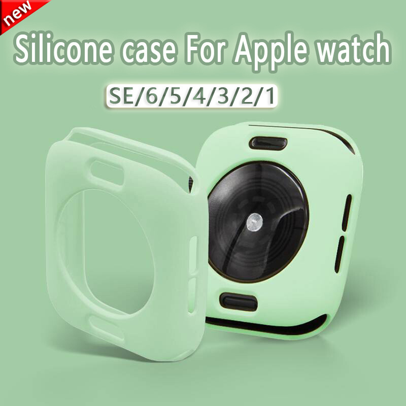 Candy Soft Silicone Case for Apple Watch 6 Se 5 4 3 2 1 42Mm 38Mm Cover Protection Shell for Apple Watch 4 5 6 3 2 40Mm 44Mm Bumper