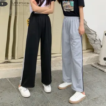 straight wide leg pants