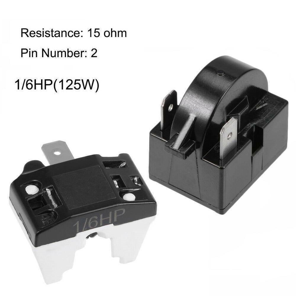 Refrigerator PTC Starter Relay 15 Ohm 2 Pin Compressor Overload