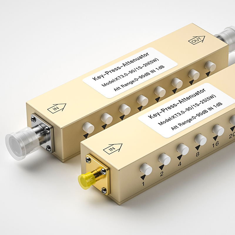 SMA / N Type RF Adjustable Signal Attenuator 0-90db Step Adjustable Attenuator / Key Adjustable Attenuator