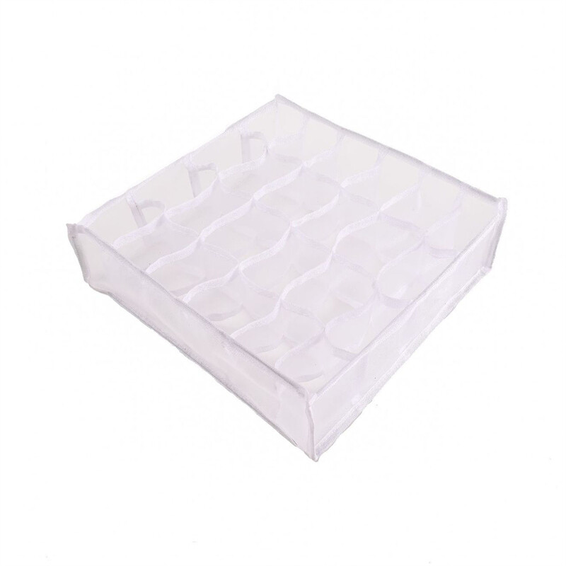 Storage Box Container Drawer Divider Lidded Closet Boxes for Ties Socks Bra Underwear Organizer