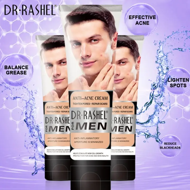 DR-RASHEL Anti Acne Cream Tighten Pore Repair Scar Pimple Spot Treatment  Lotion For Men (60ml) | Lazada
