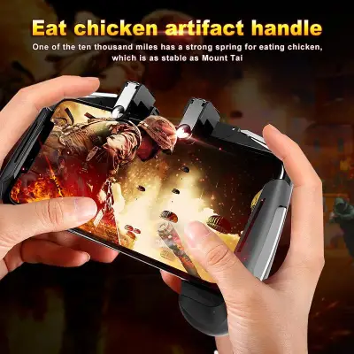 Temoo AK16 Game trigger For PUBG Mobile Phone Pubg Controller Fire Button Gamepad L1R1 Aim Key Joystick for IOS Iphone Android