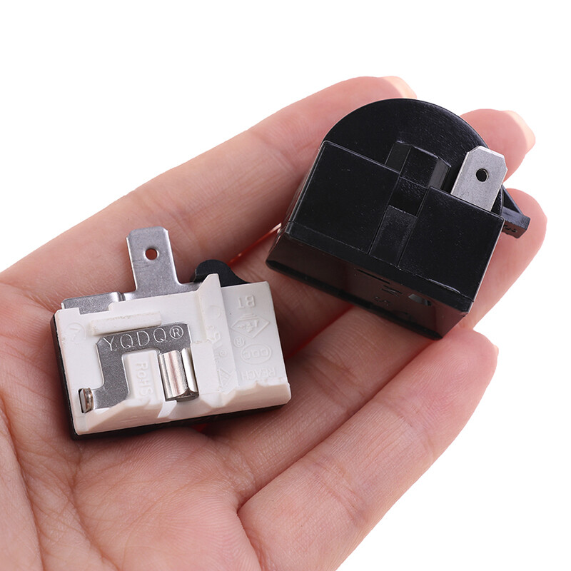 Maraa 2PCS QP2-4.7 PTC Starter Relay Refrigerator Starter Relay And Overload Protector