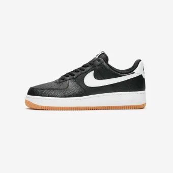 black and white air forces with gum bottoms