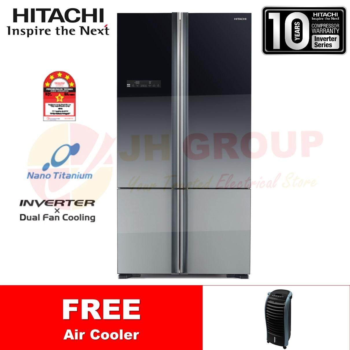 Hitachi Japan R Wb850p5m Xgr 4d 700l Inverter French Bottom Freezer Refrigerator Lazada