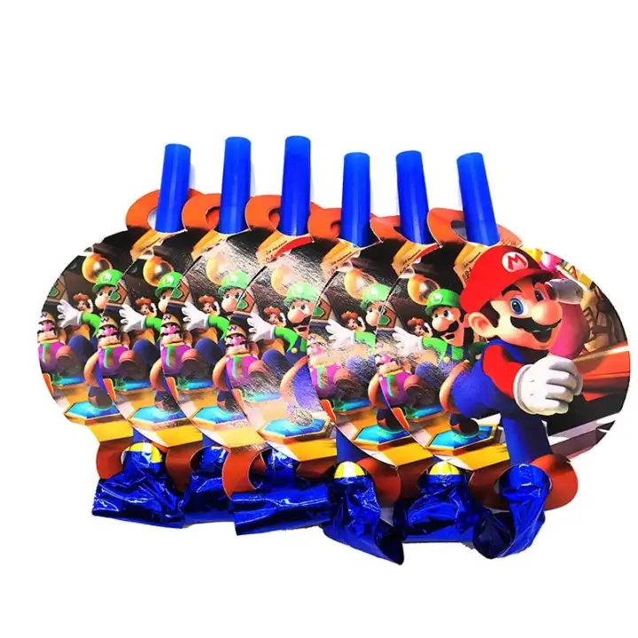 Super Mario Birthday Party Disposable Plates Cup Napkin Straws