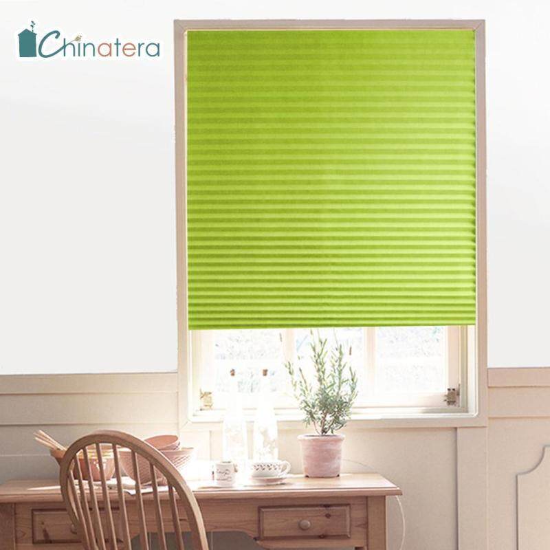 Rèm Cửa Sổ Chinatera Không Thấm Nước, Mành Tự Dính Màu Xanh Lá Cây Cổ Điển Phong Cách Nhật Bản Bắc Âu Đơn Giản Nhà Tắm Ban Công Nhà Bếp Nửa Màn Che