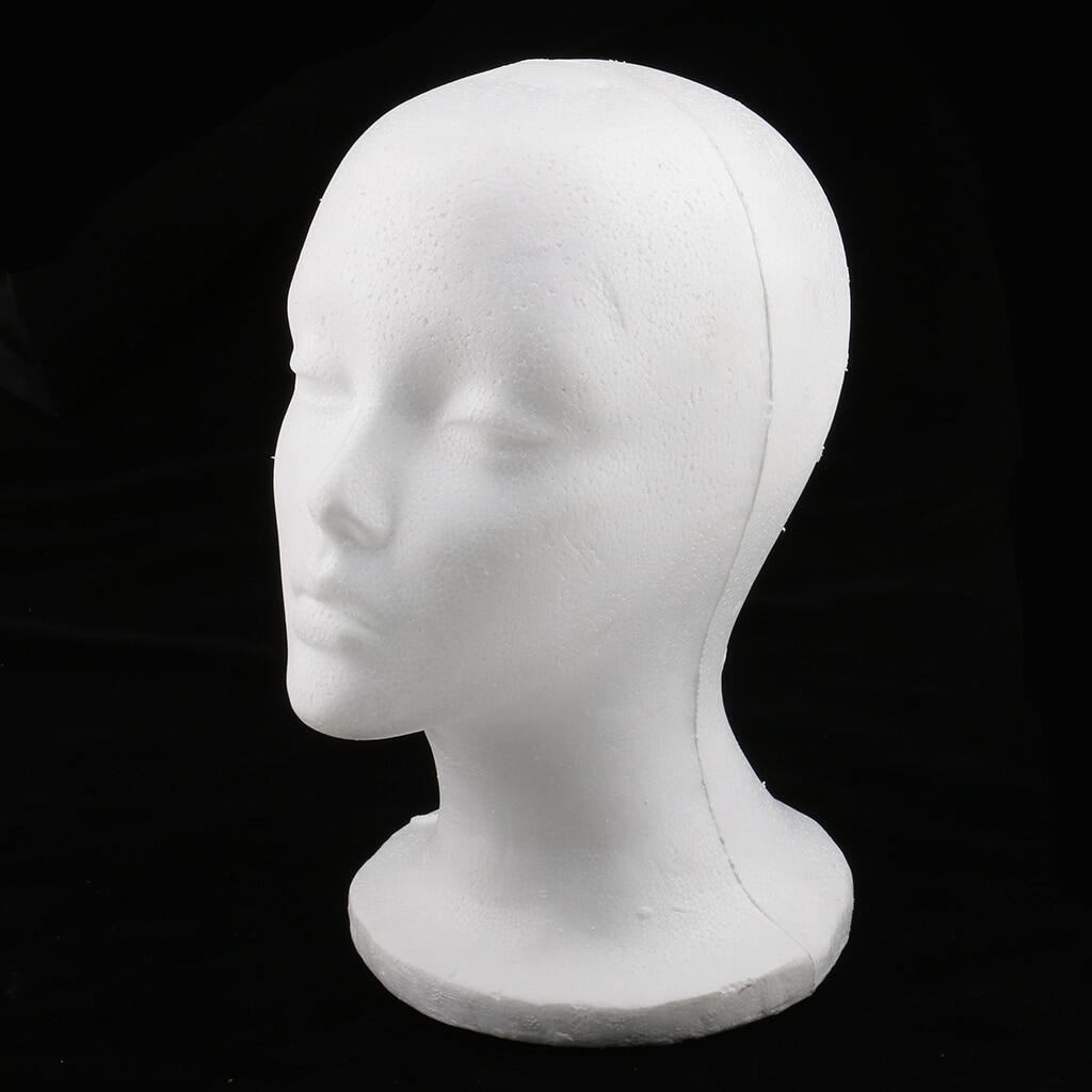 Practical Foam Female Mannequin Hat Glasses Cap Shop Display Stand Holder Wig Model