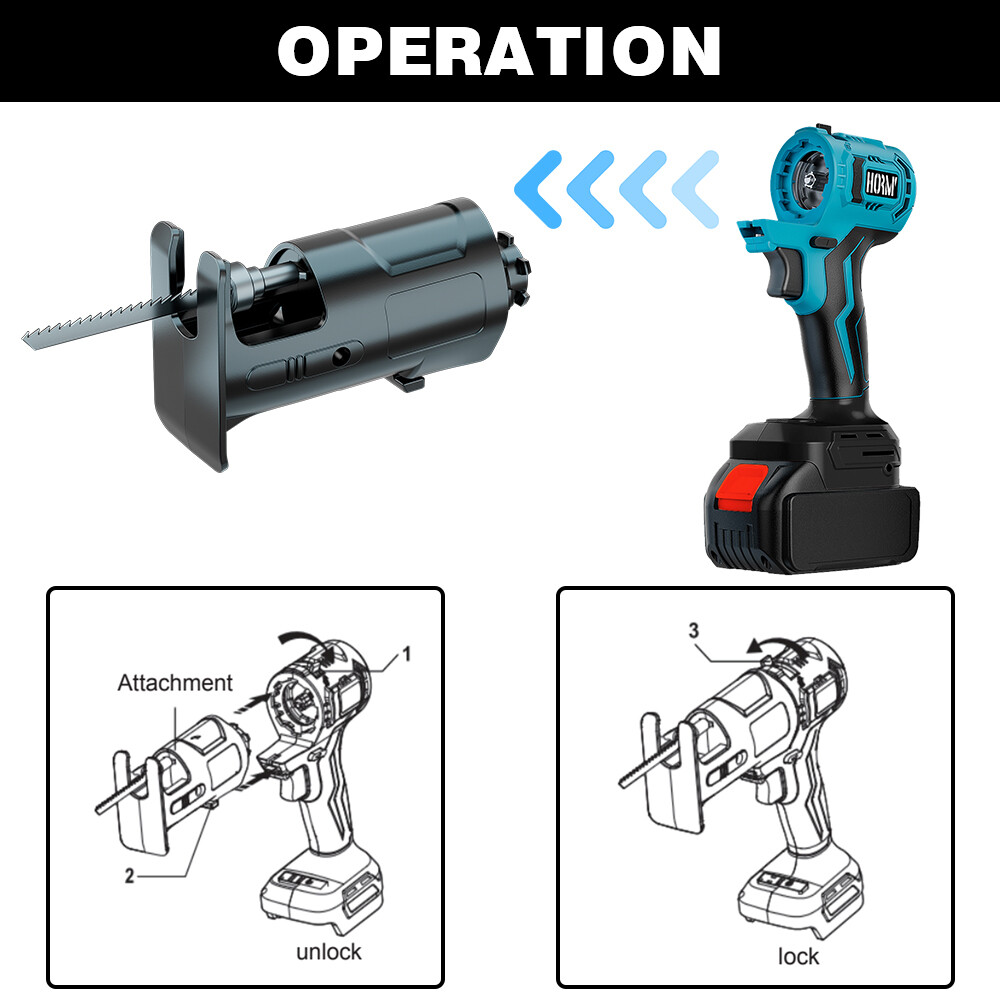 Brushless Electric Treasure Multitool Tools Universal Electric Angle Grinder Polisher Electric Drill Trimmer Lawnmower Air Pump Reciprocating Saw Polisher Power Accessories