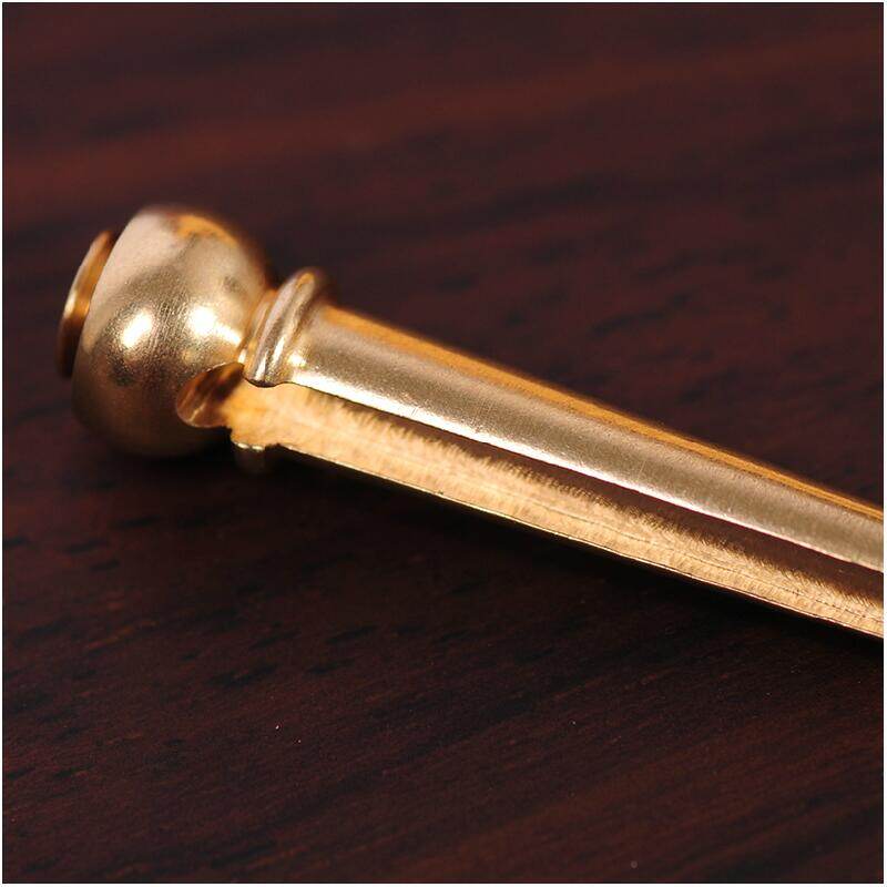 ’。； Metal Acoustic Guitar Bridge Pins Guitar Strings Fixed Cone String Pins String Nails 6Pcs/Set