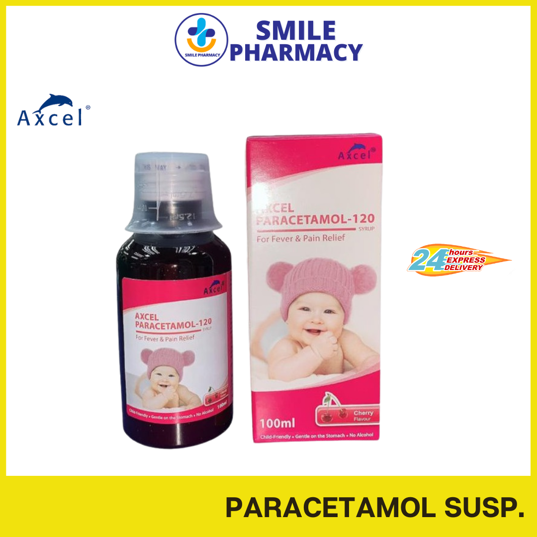 AXCEL Baby Paracetamol 120mg/5ml Syrup (Strawberry) Lazada