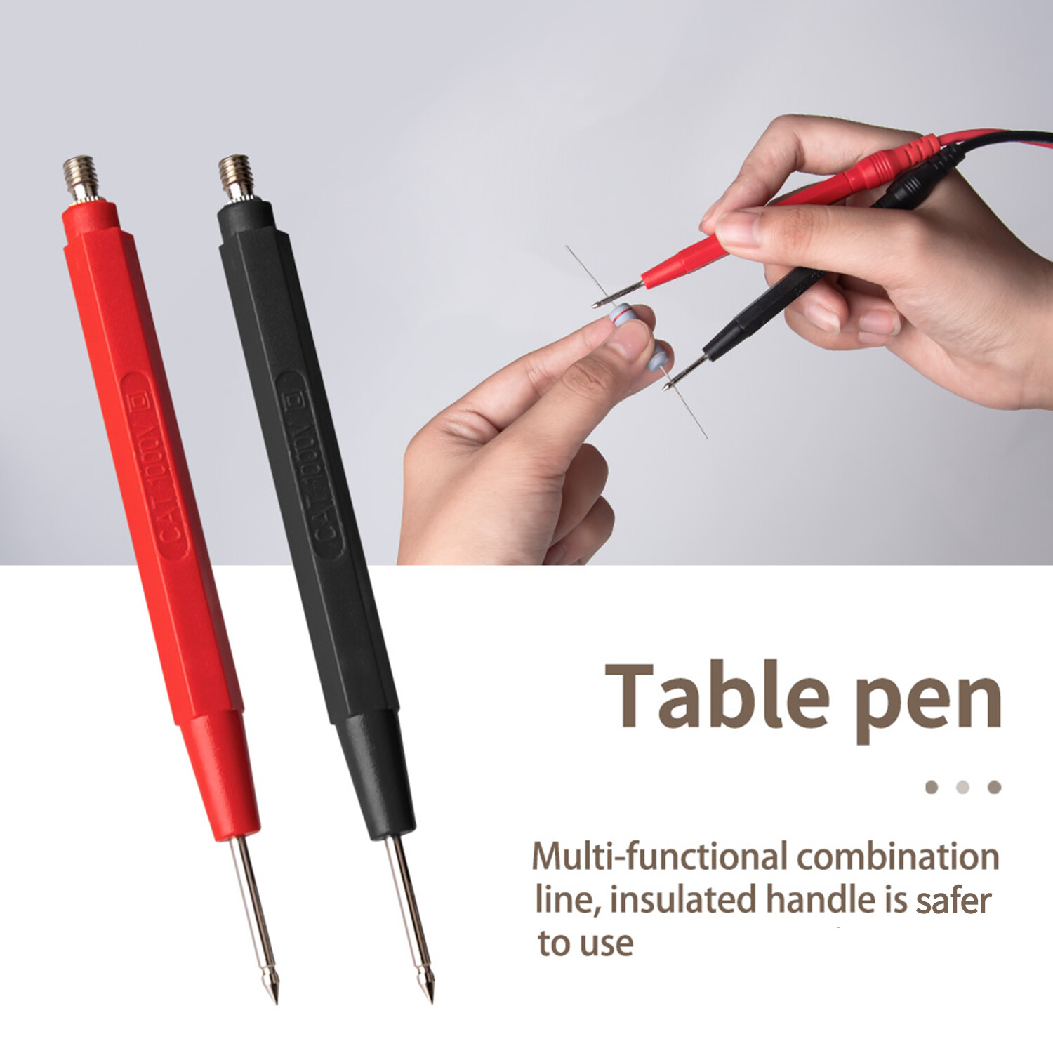 KKmoon 16Pcs Multifunctional Digital Test Lead Set Super Sharp Tips Silicone Test Lines Electronic Test Probe Kit