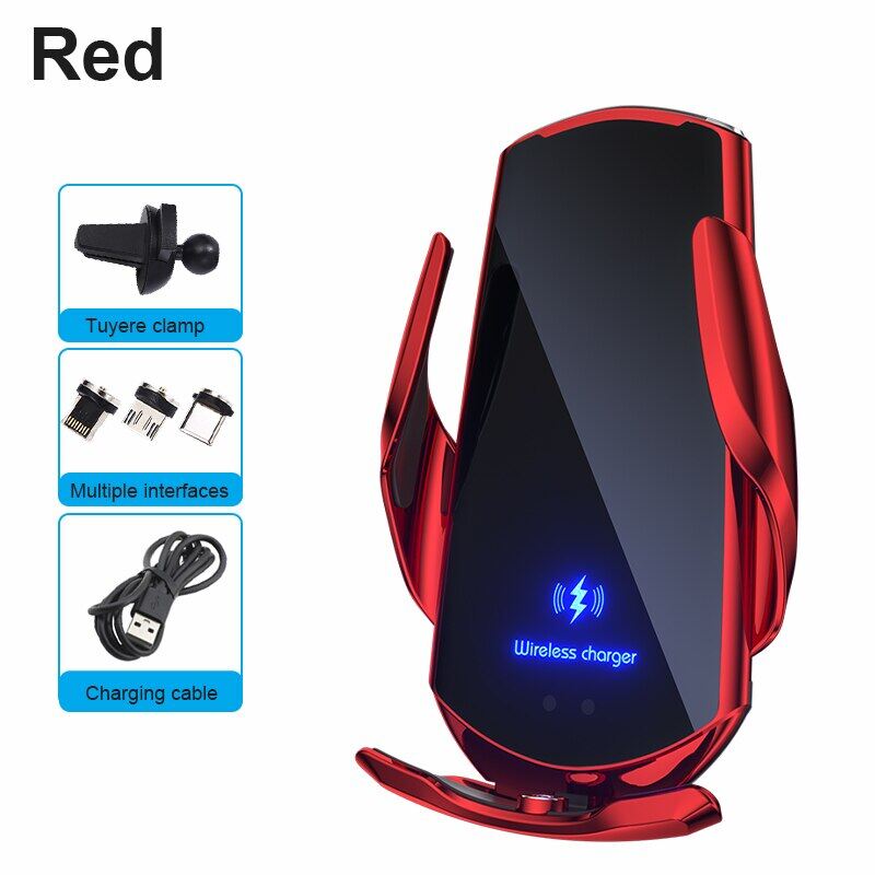 Zeallion Upgraded Car Mobile Phone Holder 15w Wireless Charging Portable Car Holder Cellphone Bracket Stand In Car Device