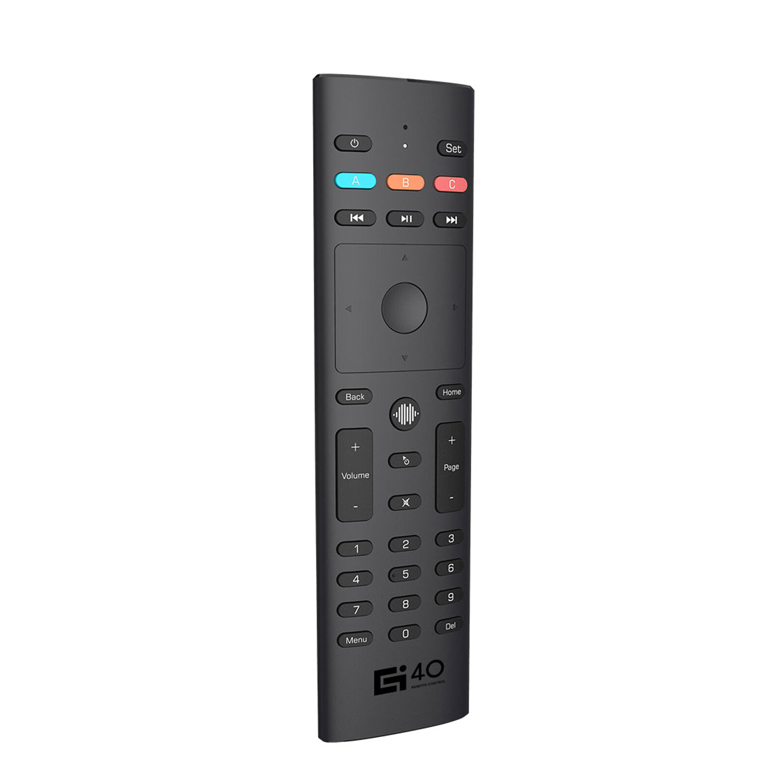 G40S Smart Voice Air Mouse 6-Axis Gyroscope Handheld Remote Control IR Learning Voice Control 3 Infrared Modes for Smart TV Android TV BOX PC