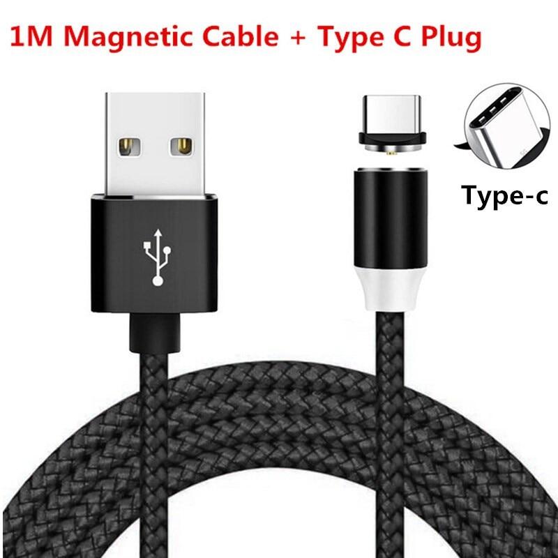 Cáp USB Từ Tính Cáp USB Type-C Sạc Nhanh Sạc Từ Tính LED Sạc Dữ Liệu Micro USB Cho Samsung S10 Cho Xiaomi Cho Huawei