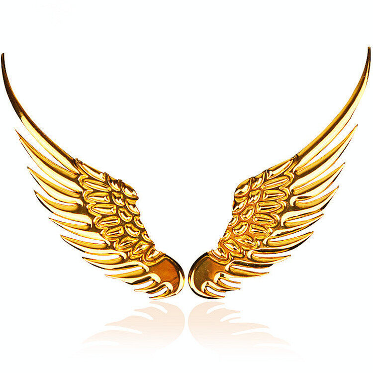 【2pcs Free Shipping】3D stereo wings car stickers OEM,Car Auto Sticker 3D Stereo Metal Angel Wing Car Decoration with Decals Emblem Chrome Car 3D Big Wings Car Sticker