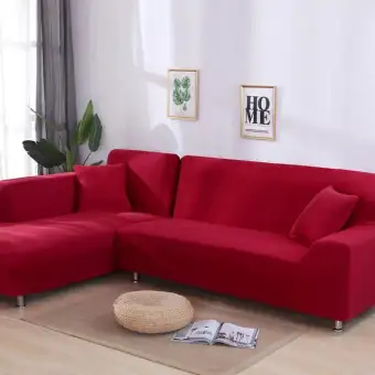 1 2 Pieces White Sofa Cover Set Couch Cover Elastic Sofa Covers