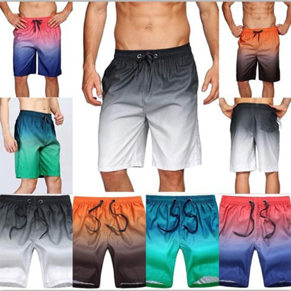 Ytch men s beach pants summer sports loose fifth pants couple seaside