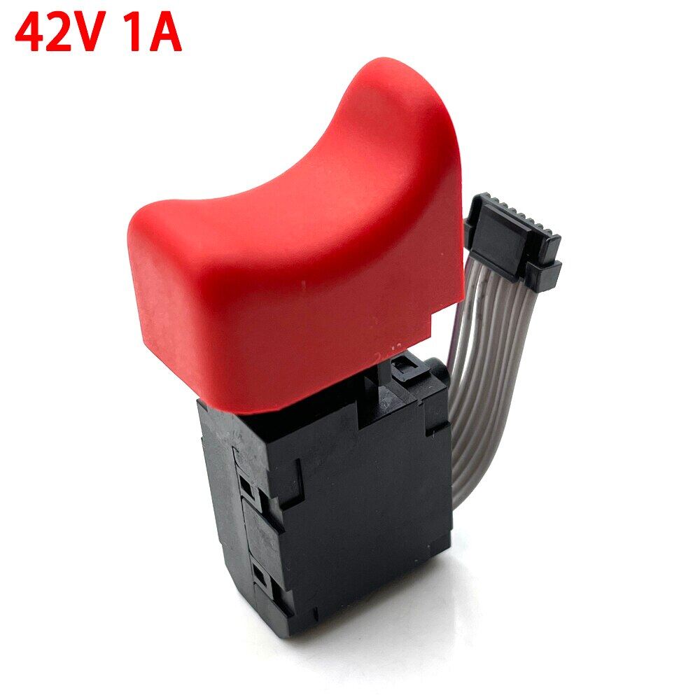 1pcs 42v 1a dc 5e4 brushless charging hand drill switch for bosch gsr12v-30/gsb12v-30 lithium electric drill accessories