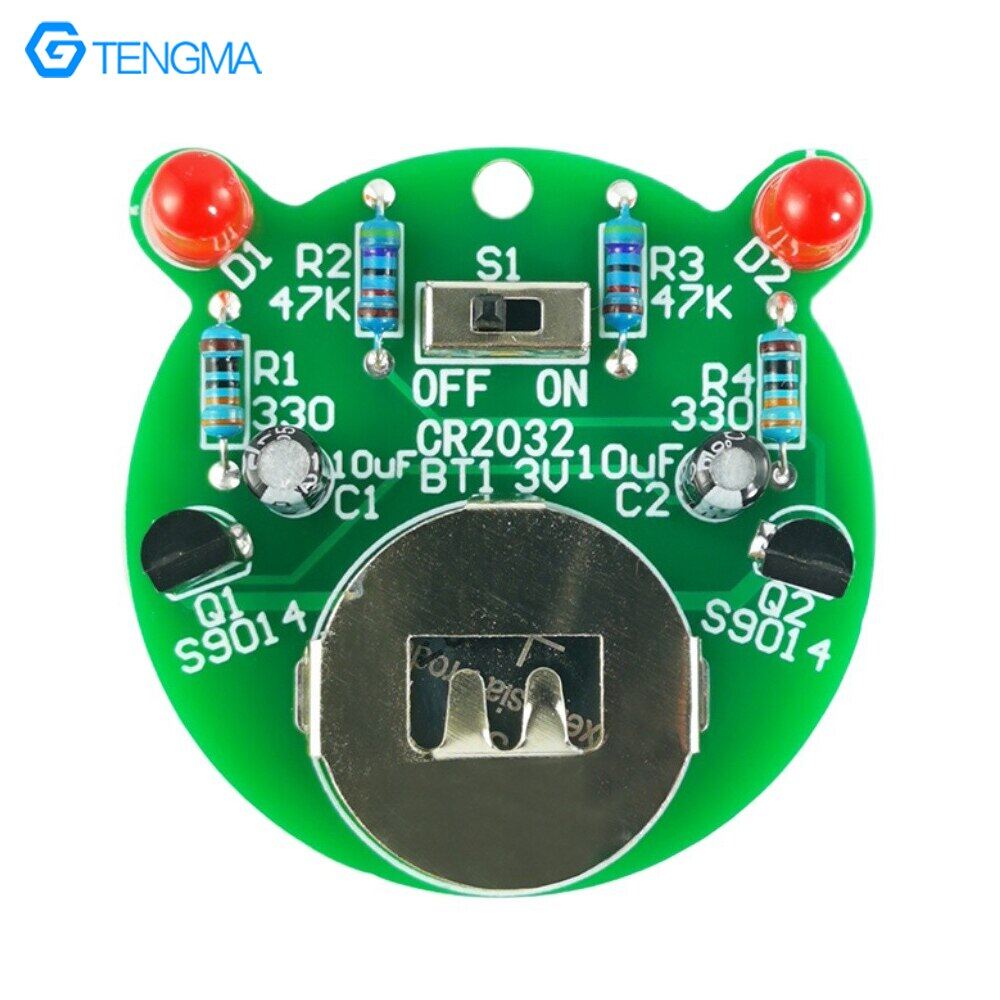LED Flicker Lamp Kit Triode Control Self-Excited Multi-Harmonic Oscillation Circuit Electronic Production Parts DIY Assembly