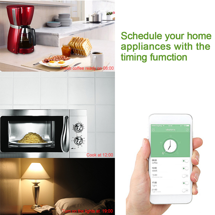 Smart Plug Wifi 10A US Socket, Works with Tuya Smart Life