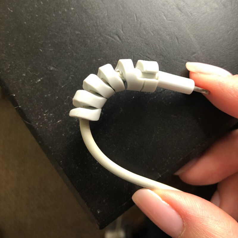 Vỏ Bọc Bảo Vệ Cáp Xoắn Ốc Silicon Thông Dụng Cho Dây Dữ Liệu Cáp Sạc Tai Nghe Chống Đứt Chống Nứt