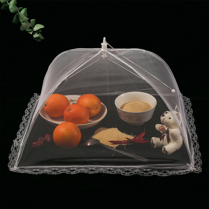 Mesh Food Covers Foldable Kitchen Anti Fly Mosquito Net Picnic Protect Cover