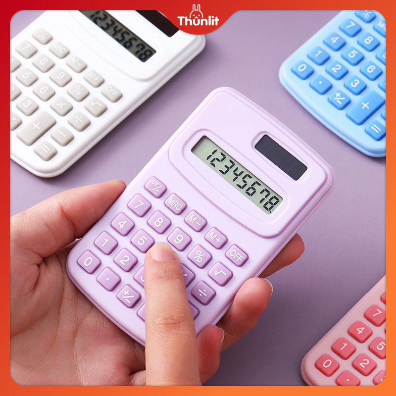 Thunlit máy tính mini Bán Buôn 8-Chữ Số Dễ Thương dễ di chuyển nhỏ Vuông Khoa Học Máy Tính Số Học máy tính điện tử Trường Học Văn Phòng Nguồn Cung Cấp