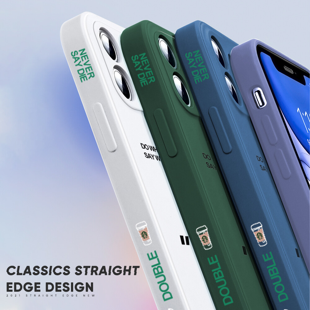 Ốp Hontinga Cho Samsung Galaxy A30 A20 Ốp Starbucks Label Ốp Họa Tiết Cạnh Silicon Mềm Mại Dạng Lỏng Hình Vuông Bên Cạnh Ốp Bảo Vệ Toàn Bộ Camera Ốp Lưng Ốp Điện Thoại, Ốp Mềm Cho Bé Trai Bé Gái