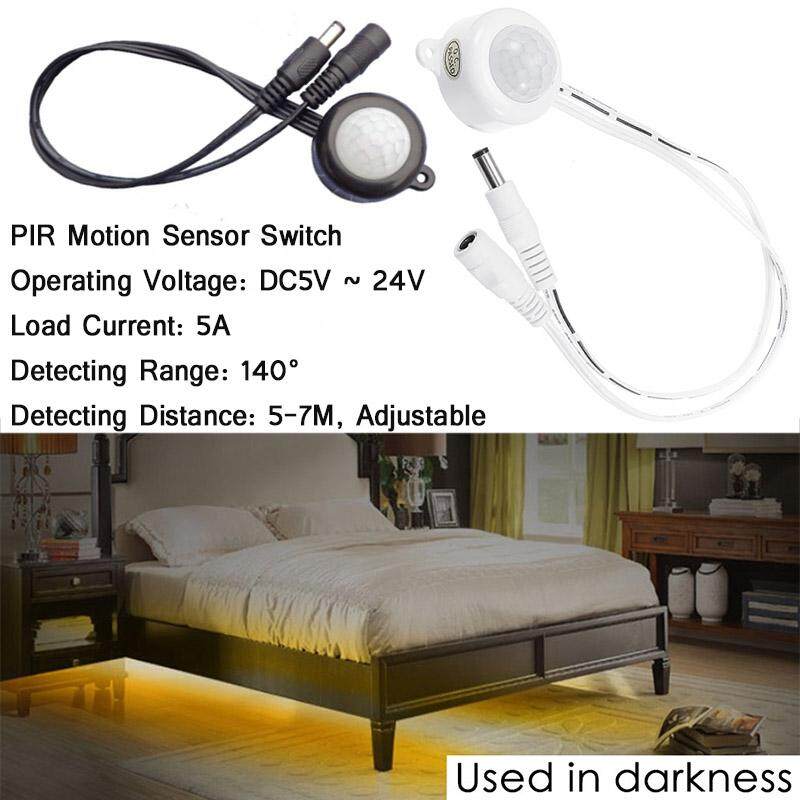 【Free Vận Chuyển + Đèn Flash Deal】 DC5-24V 5A Mini PIR Cảm Biến Chuyển động Hồng Ngoại Cho Dải ĐÈN LED Phòng Khách Hành Lang Cầu Thang sử dụng