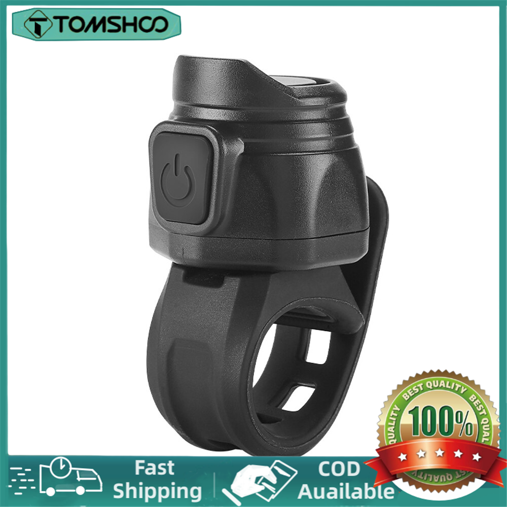 TOMSHOO Bicycle Electric Bell 80dB Electric Bike Horn Bicycle Handlebar Bell Bike Loud Alarm Bell Cycling Safety Accessory USB Rechargeable Bike Horn