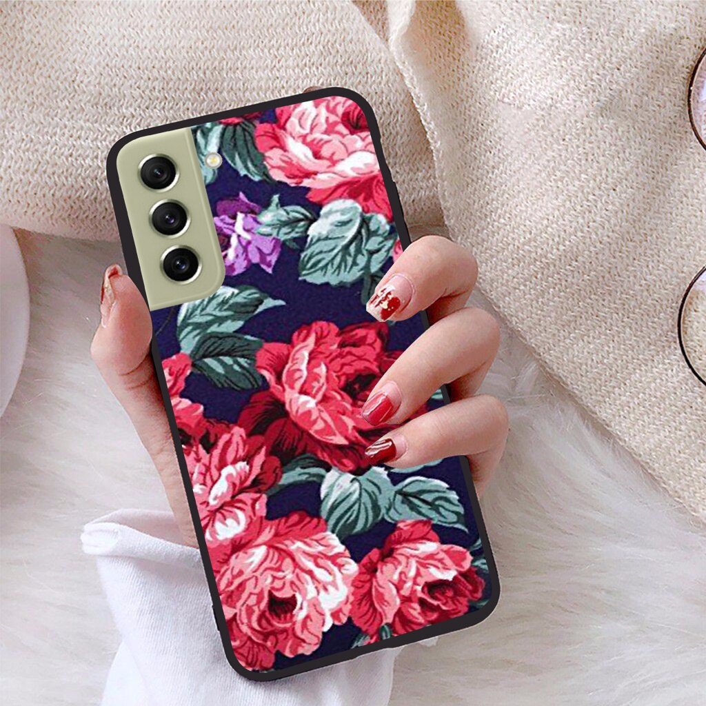 Ốp lưng samsung galaxy s21 fe viền dẻo tpu bst hoạ tiết hoa