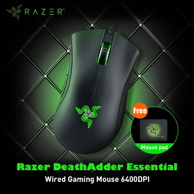 Razer DeathAdder Essential 6400DPI Right Hand Ergonomic Design Wired Gaming Mouse 5 Independently Buttons For Laptop PC Gamer