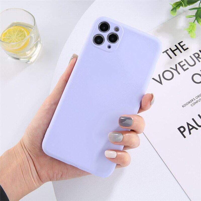 Full Cover Camera Liquid Silicone Phone Case for iPhone 12 13 14 Pro Max 14 Plus 13 mini iPhone 11 Pro Max X Xs Max Xr iPhone 8 7 6 6s Plus SE 2020 Official Quality Soft Cover
