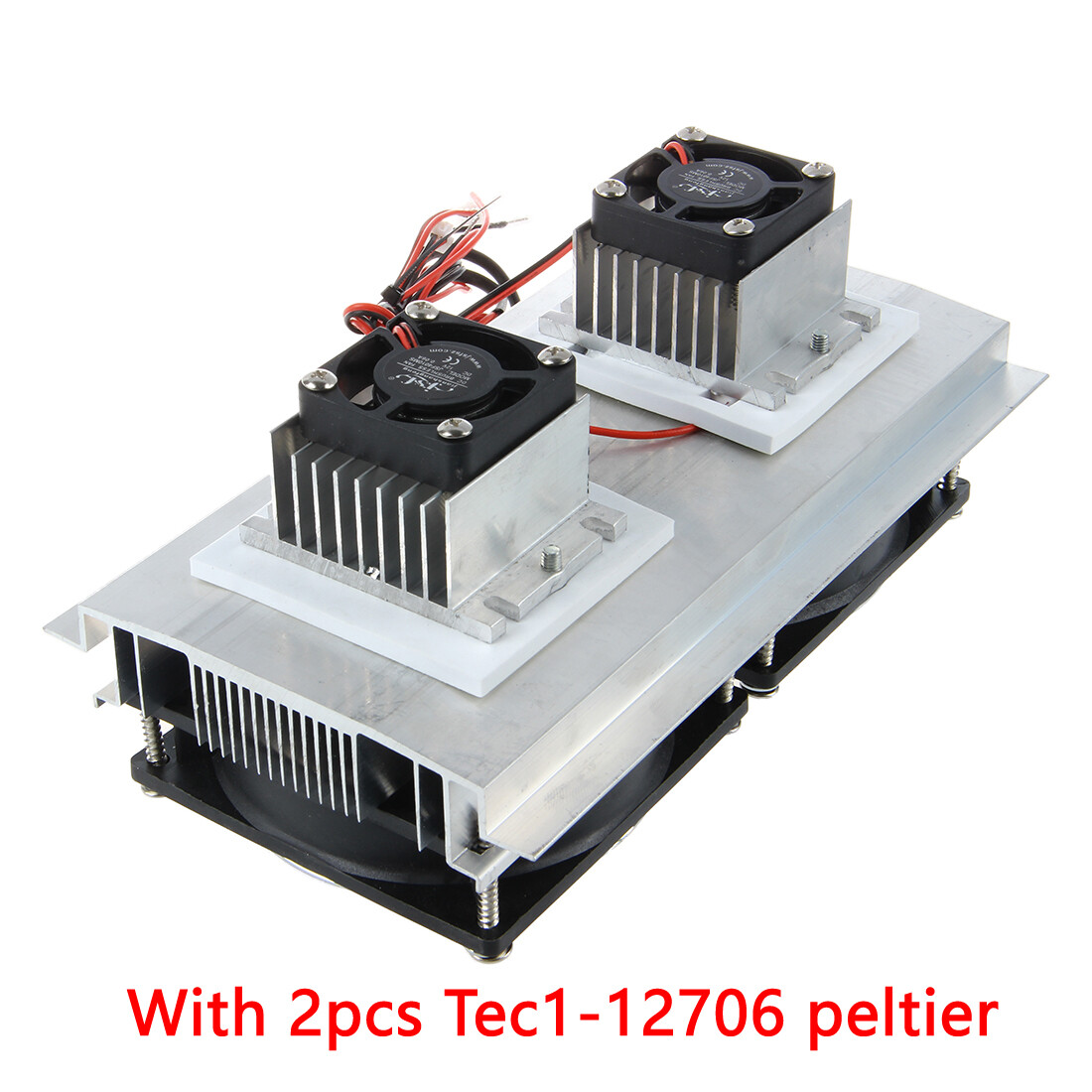 AC 12V 10A 120W Thermoelectric Peltier Refrigeration Cooling System Kit 12V Dual-core DIY Peltier Semiconductor Refrigeration System Cooling Kits Module With 2pcs TEC1-12706 peltier