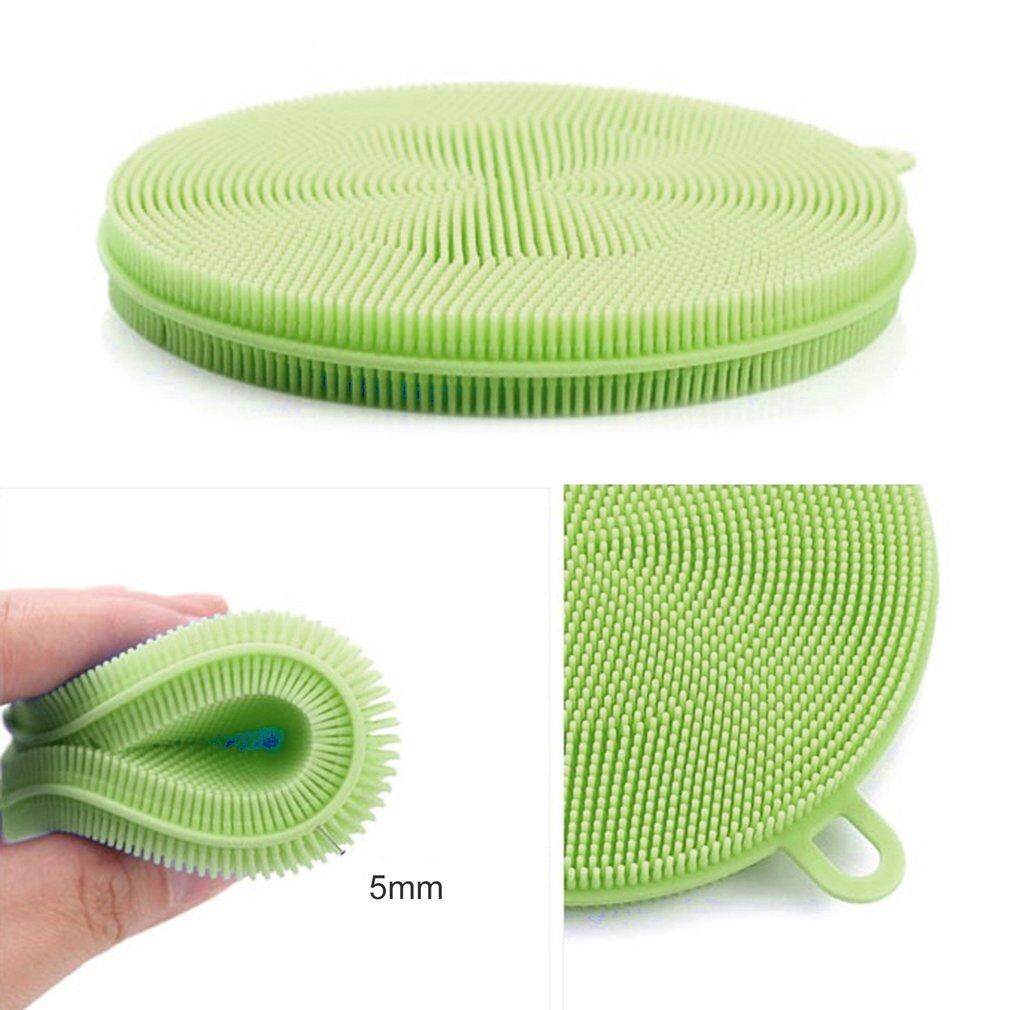 Comebuy88 Vệ Sinh Bàn Chải Silicone Bộ Bát Đĩa Miếng Lót Nồi Chảo Giặt Bàn Chải Bụi Bọt Biển Dụng Cụ