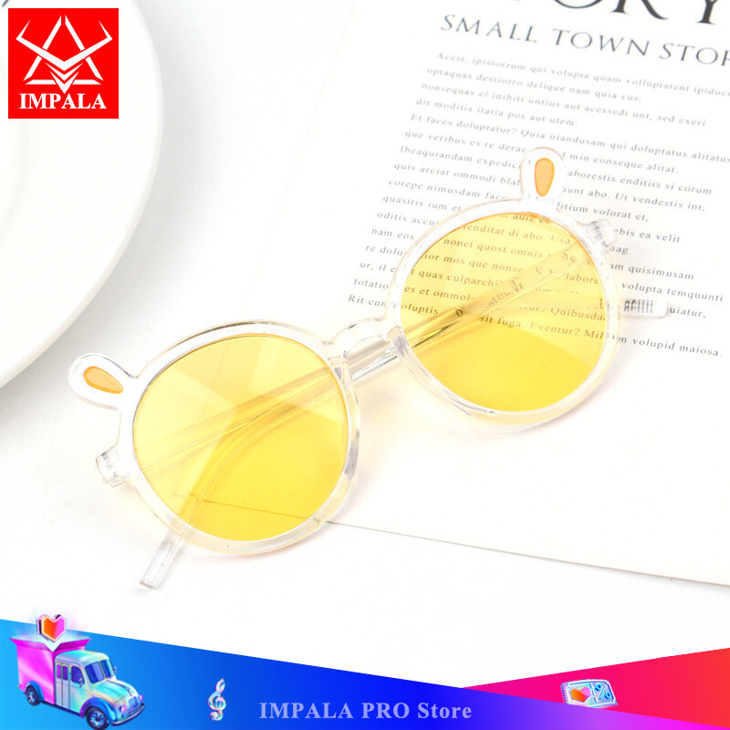 IMPALA QT1667W Kids Sunglasses with Cute Bunny Ears for 2-8 Years Old UV Protective Sports Sun Glasses Anti Glare Spectacles Baby Kindergarten and Elementary School Students