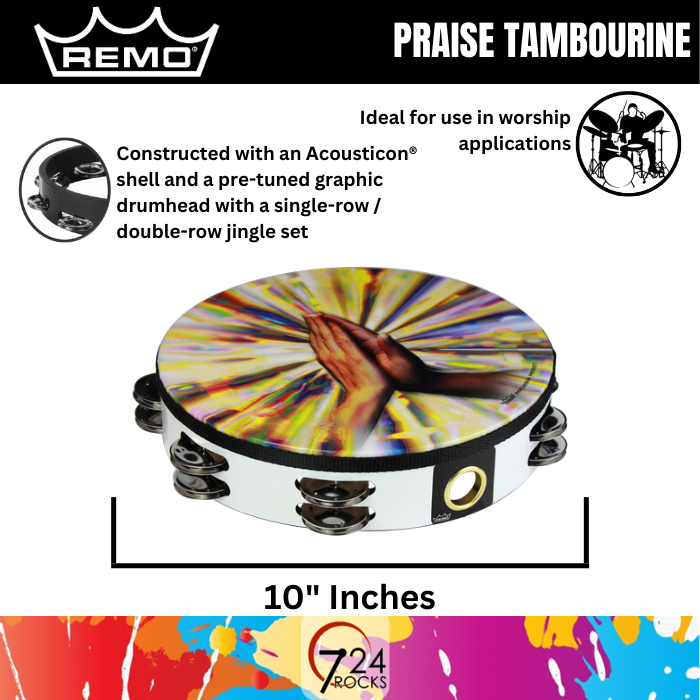 Remo tambourine store 10 inch