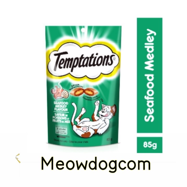 TEMPTATIONS Cat Treats Seafood Medley 75gm Lazada