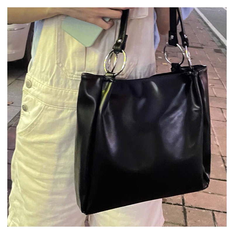 ELACCENT Large-capacity shoulder tote bag simple and versatile daily handbag