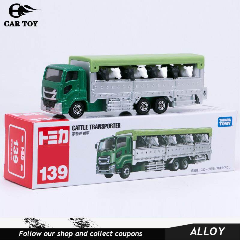 Car Toys Takara Tomy Tomica No. 139 Cattle Transporter Long Vehicle Truck Diecast Car Moder Toys