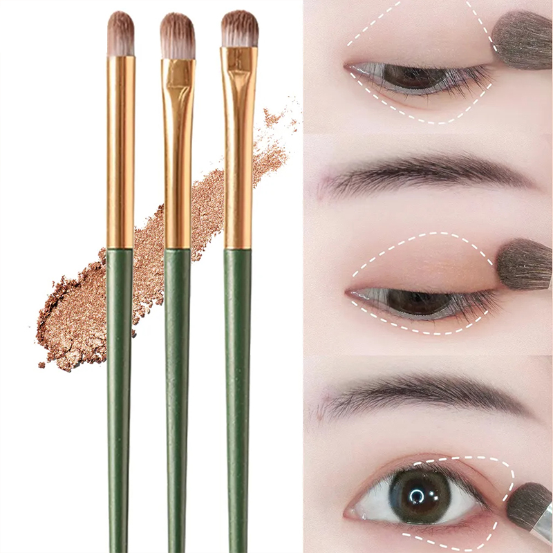 【ZNBY】Soft and Portable 3-piece Makeup Brushes, Eye Shadow Brushes, Makeup Brush Set, Makeup Tools, Eye Brushes