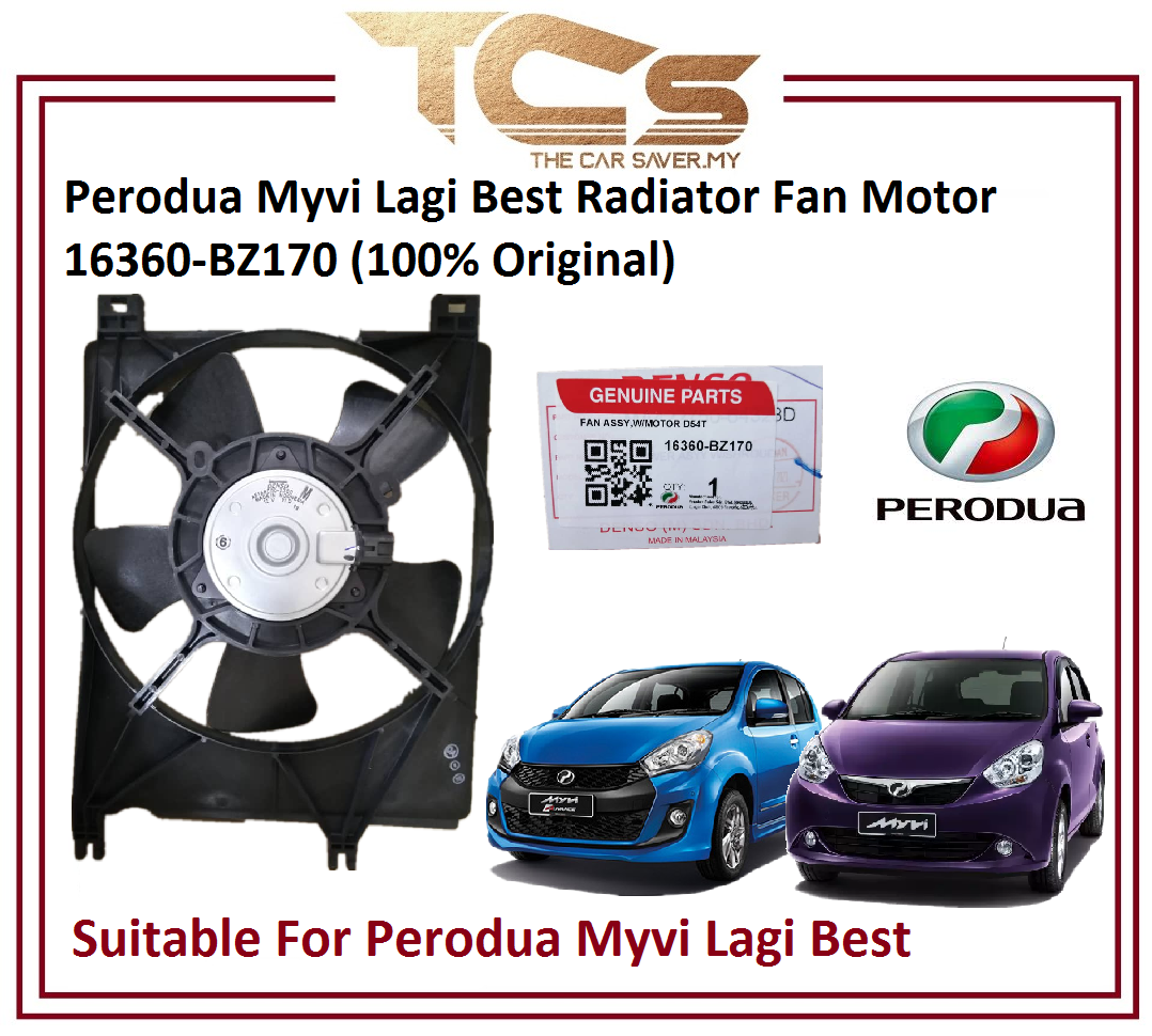 Perodua Myvi Lagi Best Radiator Fan Motor 16360 Bz170 100 Original Lazada