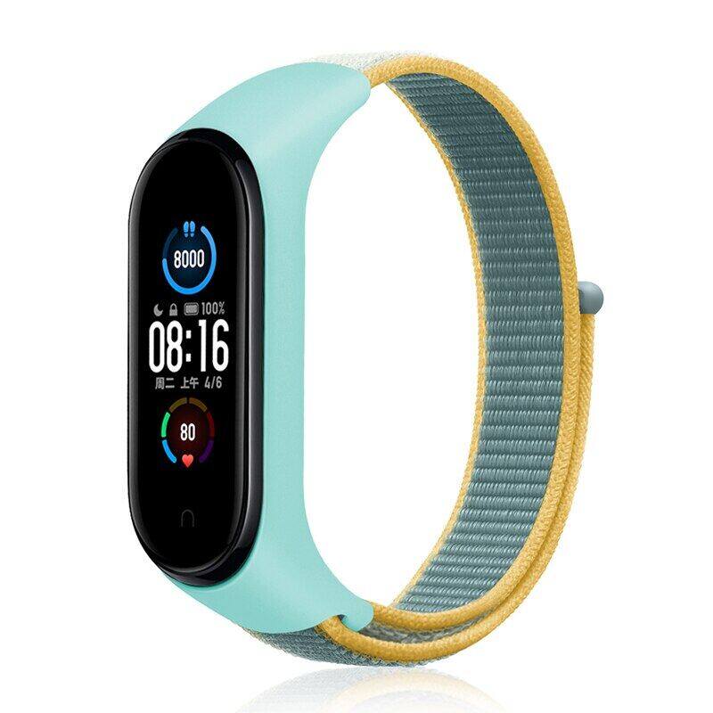 Nylon Strap for Xiaomi mi band 6 7 Bracelet watchband pulsera correa Strap Miband Bracelet Wristband Sport loop Mi band 5 4 3