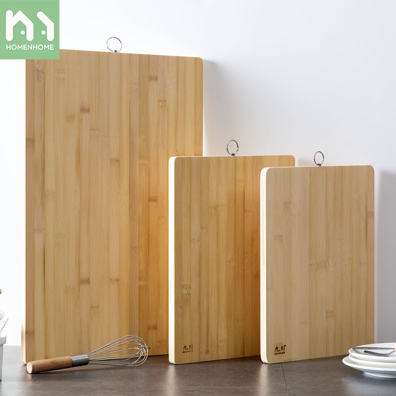 Homenhome 1 pcs Bamboo Cutting Board Kitchen Chopping Board 40x60 cm