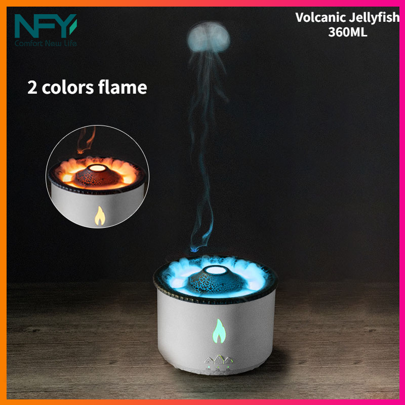 Volcanic Flame Aroma Diffuser Essential Oil 360ml USB Portable Air