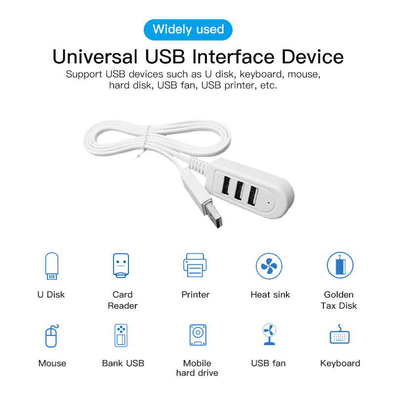 FONKEN Cáp Hub USB 3 Cổng Tốc Độ Cao Mini 3 Trong 1 Truyền Dữ Liệu Thiết Bị Bộ Chia Cổng USB Sạc Đối Với Máy Tính PC Máy Tính Xách Tay Máy Tính Xách Tay