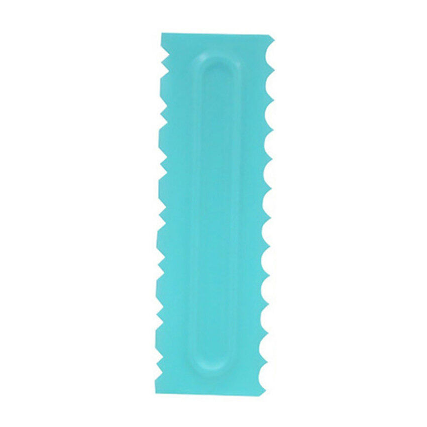Plastic cake decoration spatula, cream scraper comb, fondant cake pattern decoration tool, baking mold