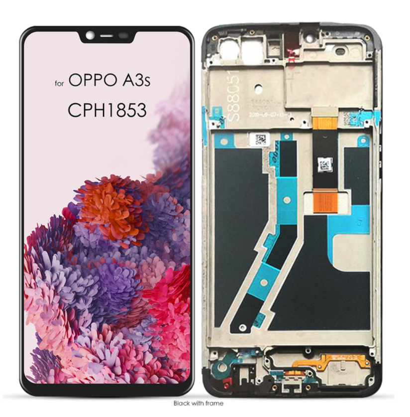 LCD Có Khung Cho OPPO A5 A3S CPH1803 CPH1853 LCD Có Khung Hiển Thị Thay Thế Bộ Linh Kiện Số Của Màn Hình Cảm Ứng